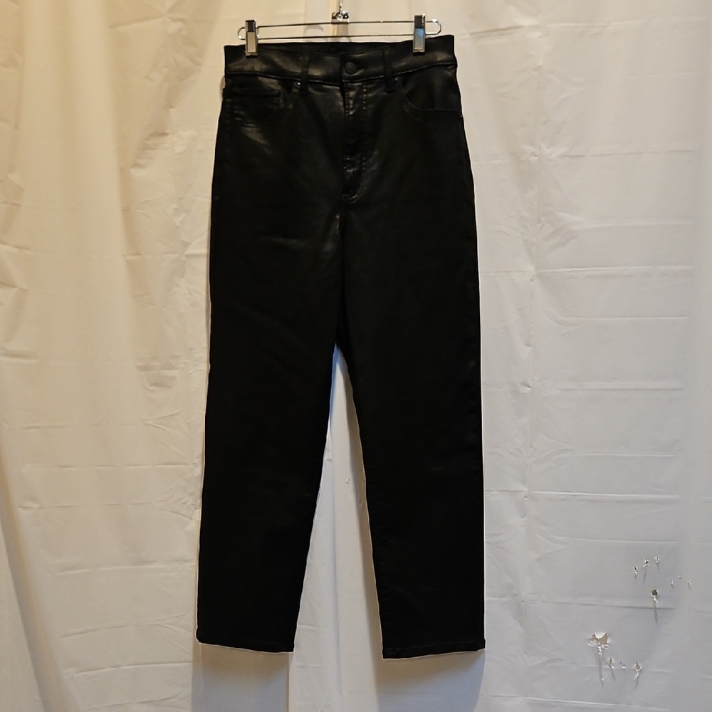 Express Black Leather Trousers